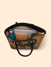 Melanin Spell Sleek Leather Tote QR0XD121