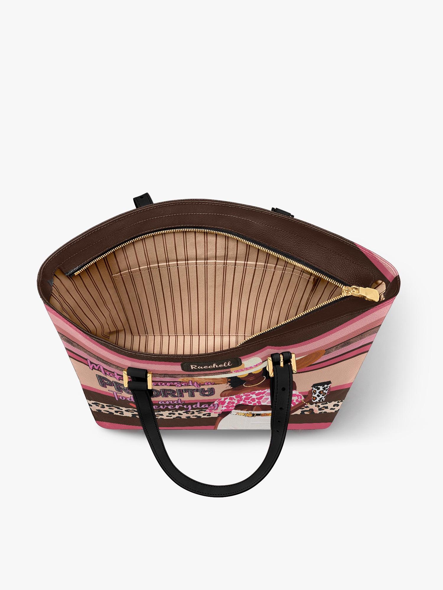 Proudly Me Sleek Leather Tote