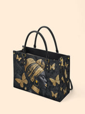 Wing Code Premium Leather Handbag QR0XD263