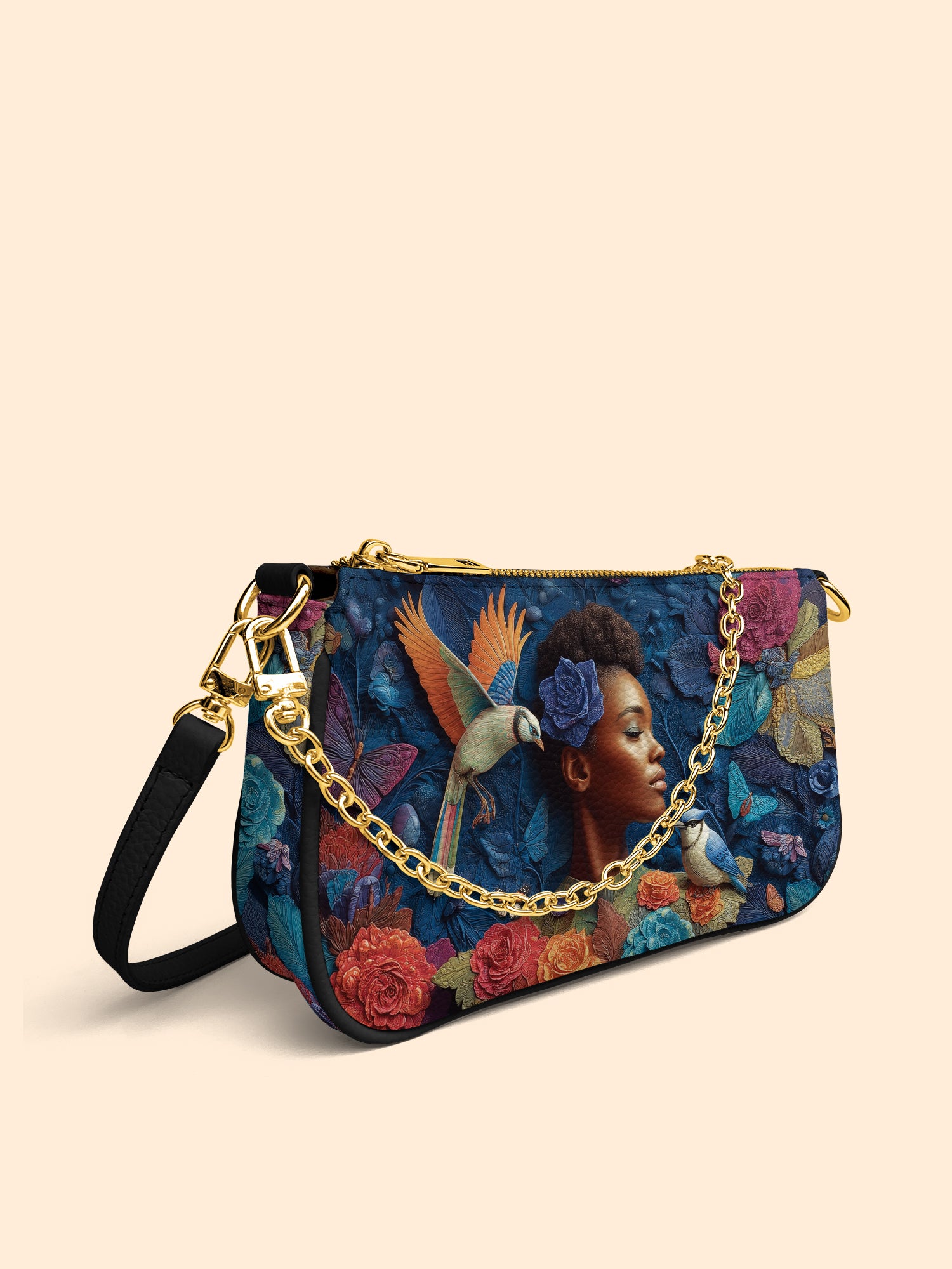 Blue Garden Classic Zip Pochette QR0XD231