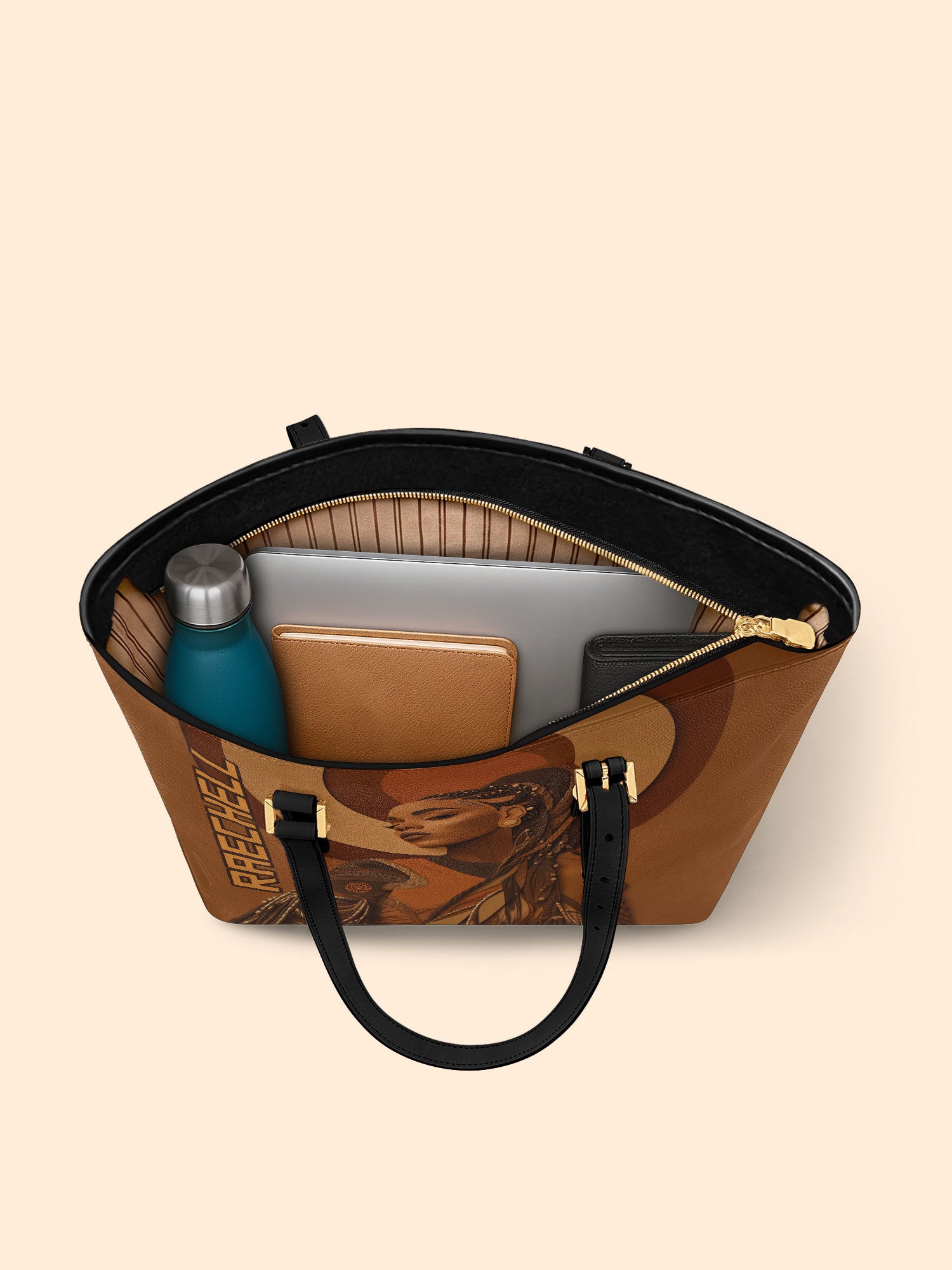 Empress of Locs Sleek Leather Tote