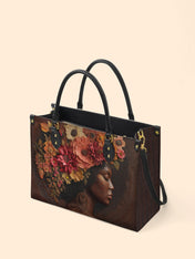 Whispering Blooms Premium Leather Handbag QR0HH048