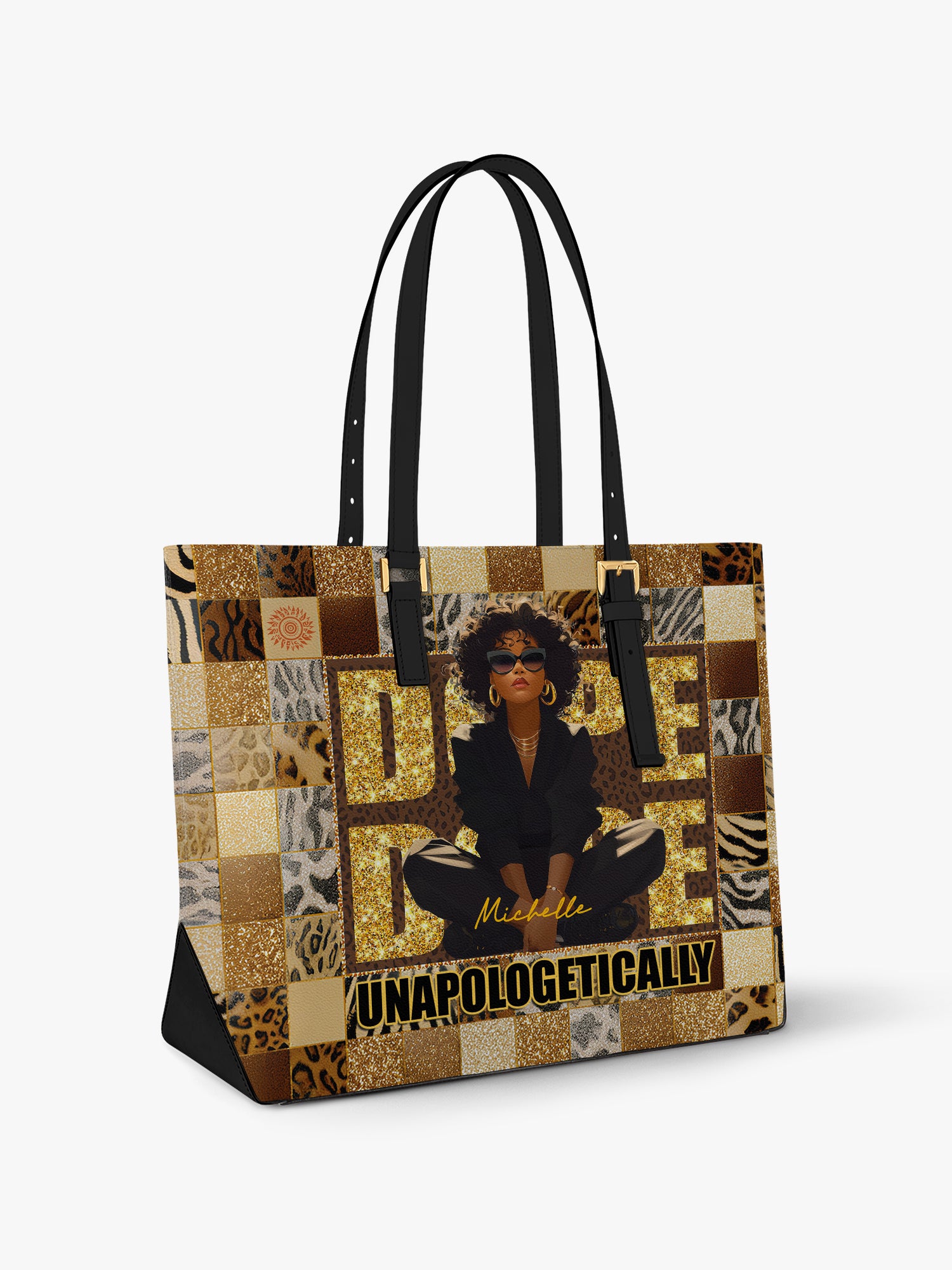 Unapologetically Dope Sleek Leather Tote