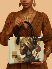 Golden Facets Premium Leather Handbag QR0TV045