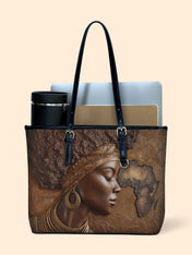 African Roots Leather Bucket Bag QR0TD421