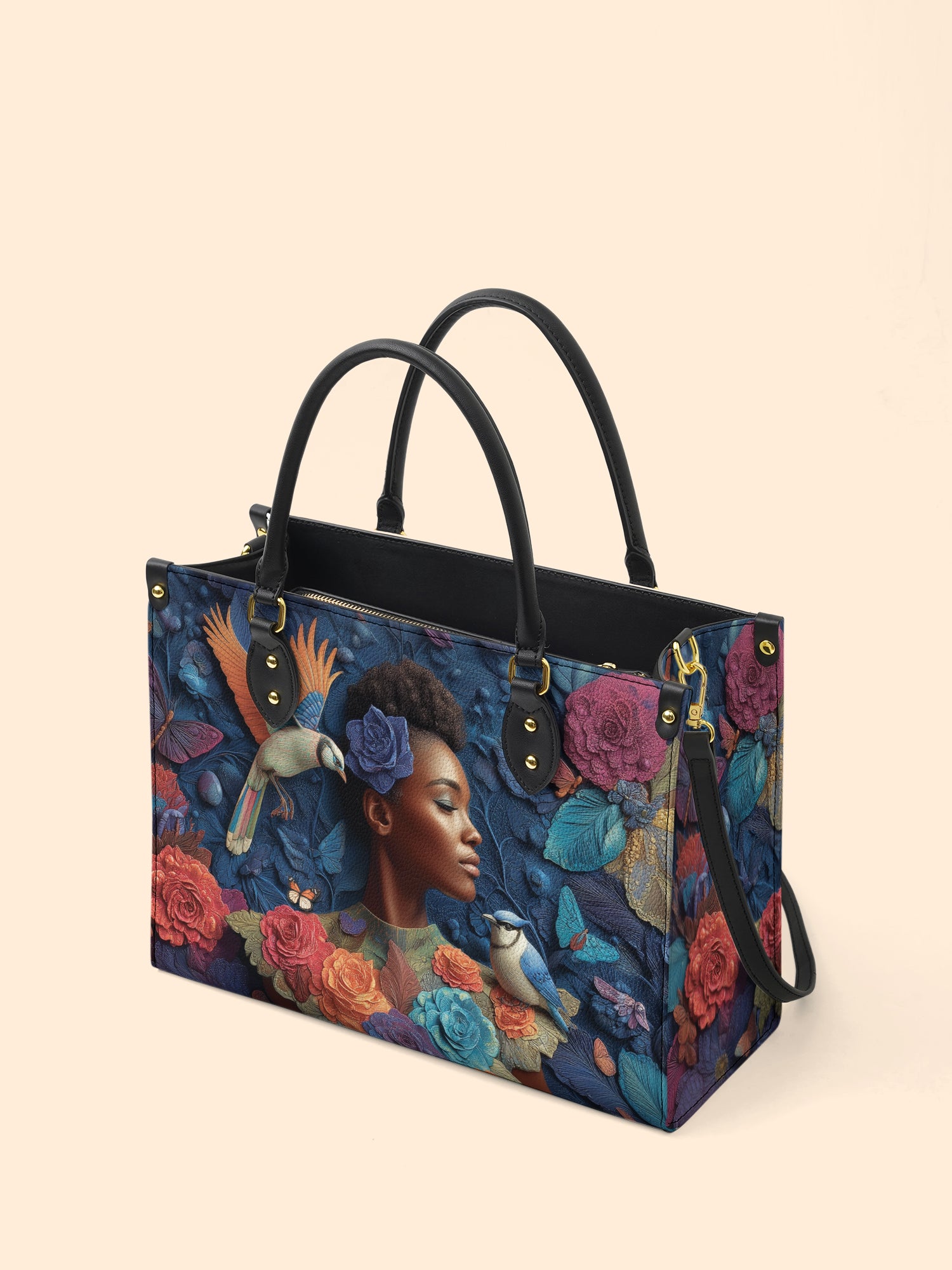 Blue Garden Premium Leather Handbag QR0XD230