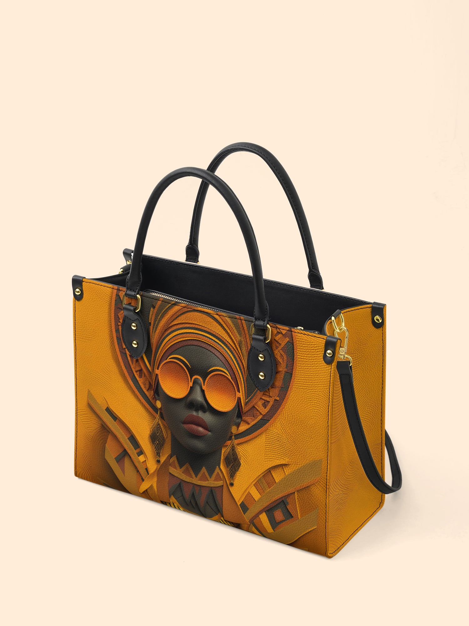 Dark Lens Premium Leather Handbag QR0TD304