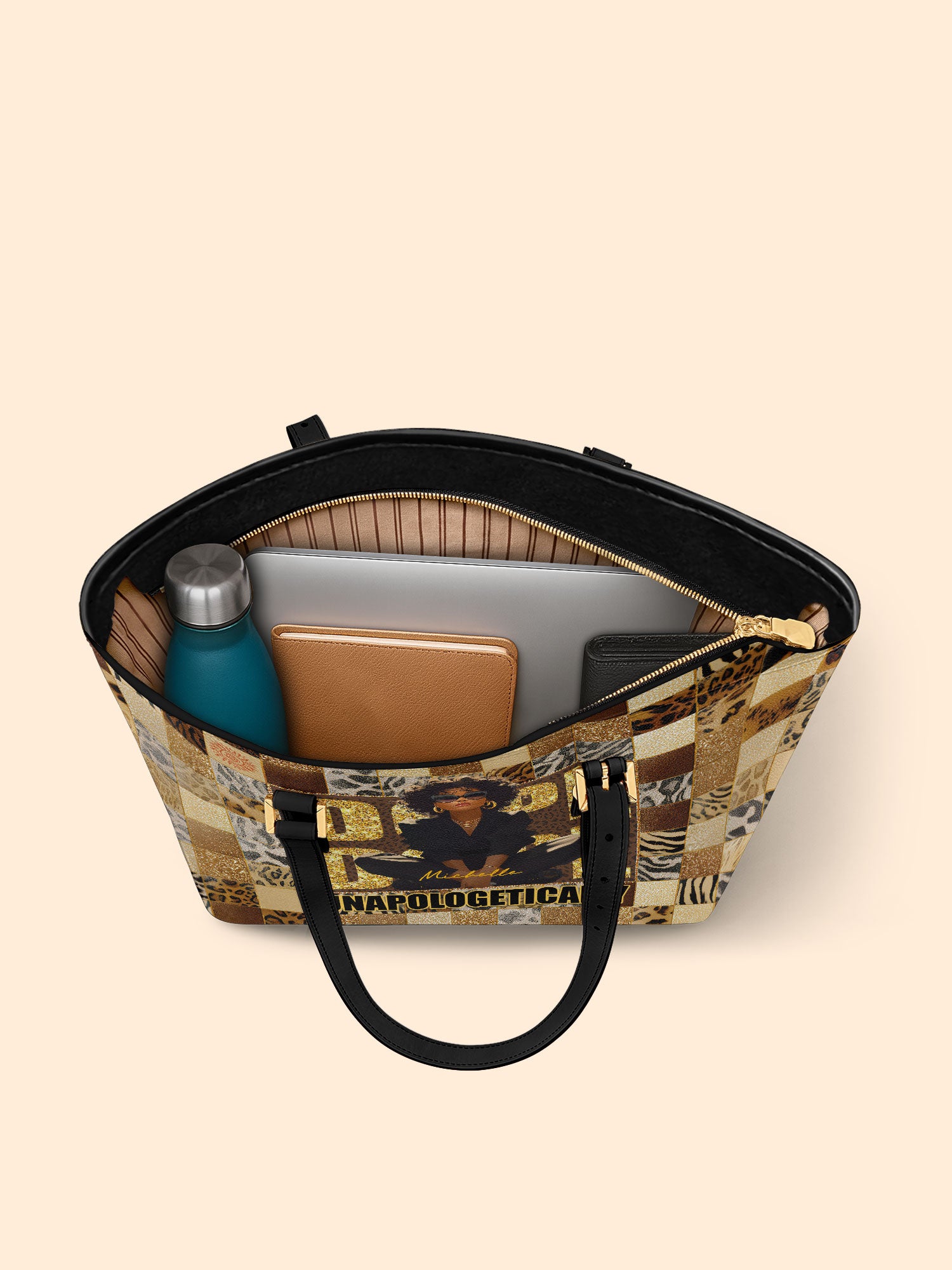 Unapologetically Dope Sleek Leather Tote