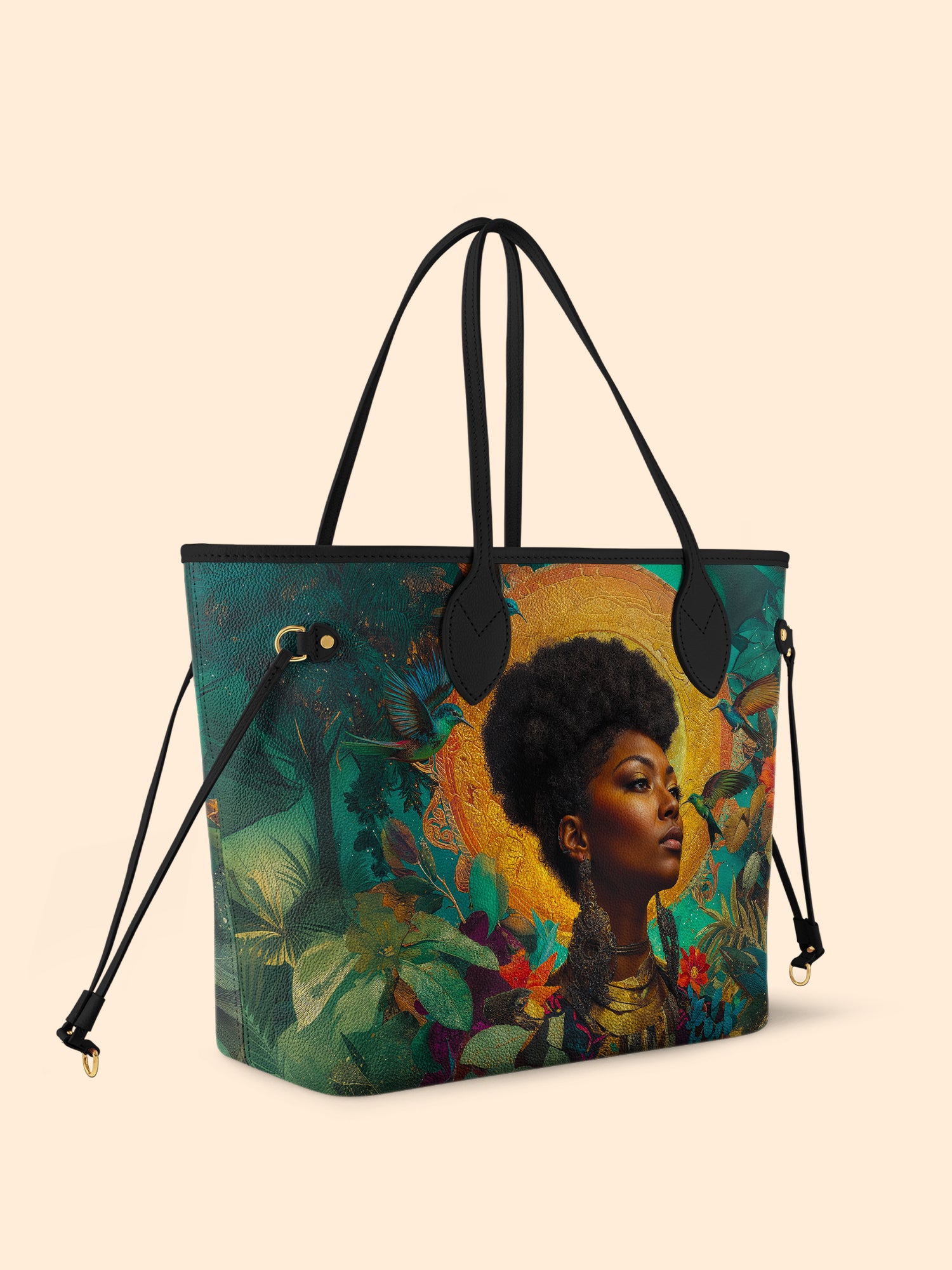Golden Wings of Empowerment Classic Shopper Tote QR0TD006