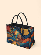 Woman in Headwrap Premium Leather Handbag QR0HH021