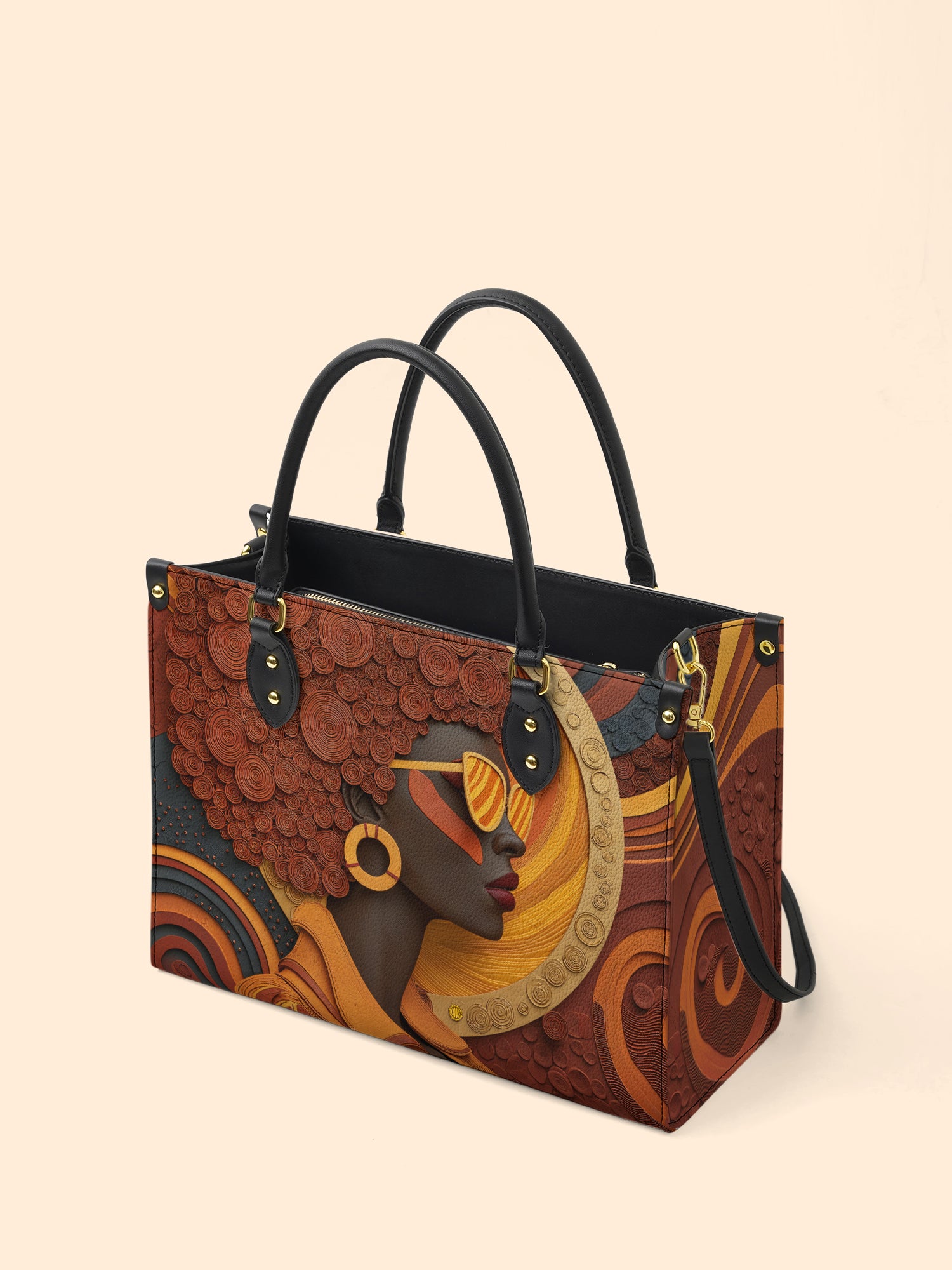 Royal Vision Premium Leather Handbag QR0TD313