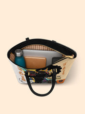 Queen Vibe Only Sleek Leather Tote