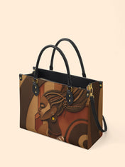 Crowned Braids Premium Leather Handbag QR0TD123