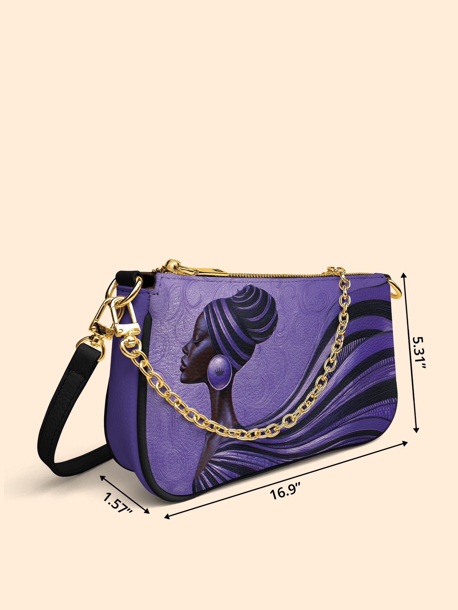 Violet Flow Classic Zip Pochette QR0XD436