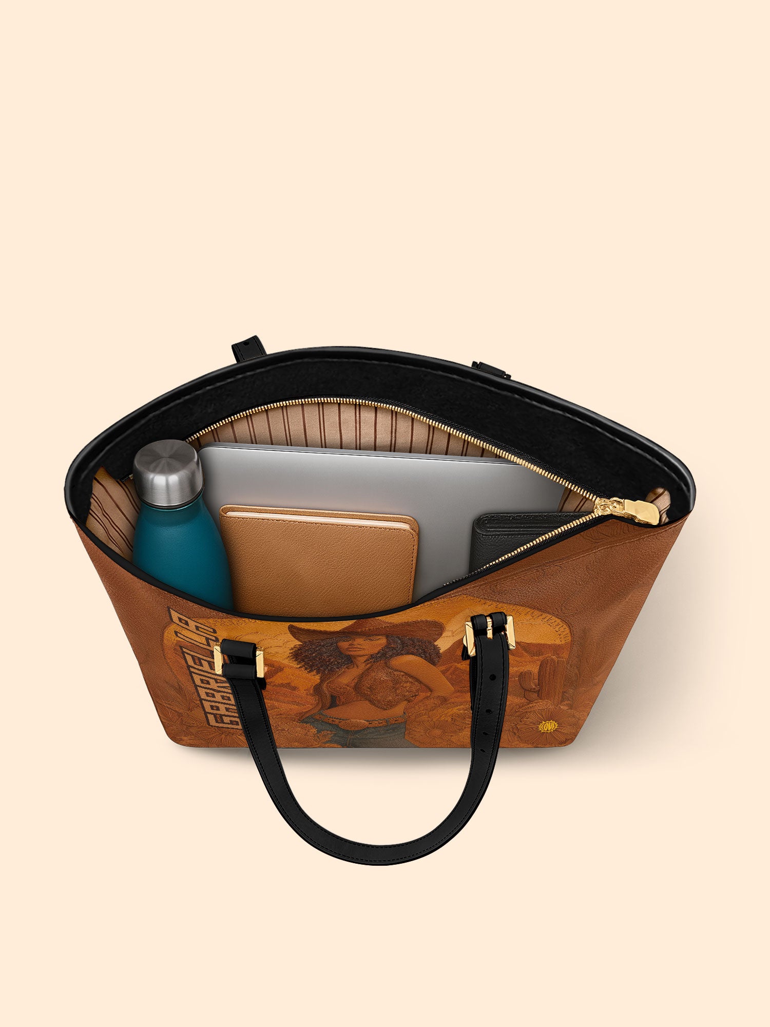 Western Queen Sleek Leather Tote