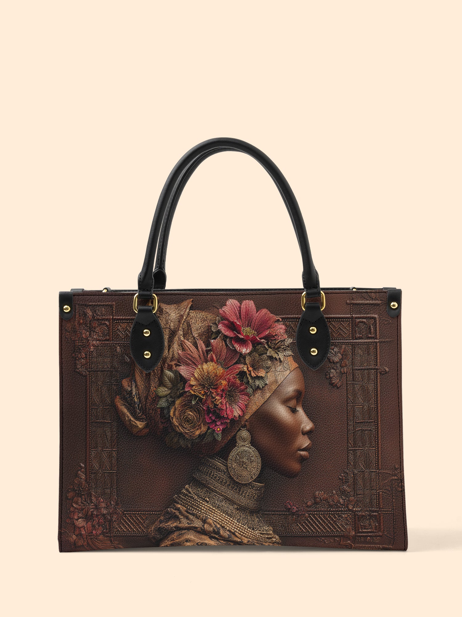 Earth Splendor Premium Leather Handbag QR0HH045