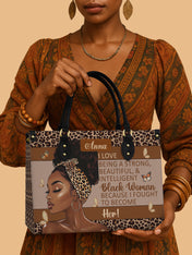 Strong Black Woman Premium Leather Handbag