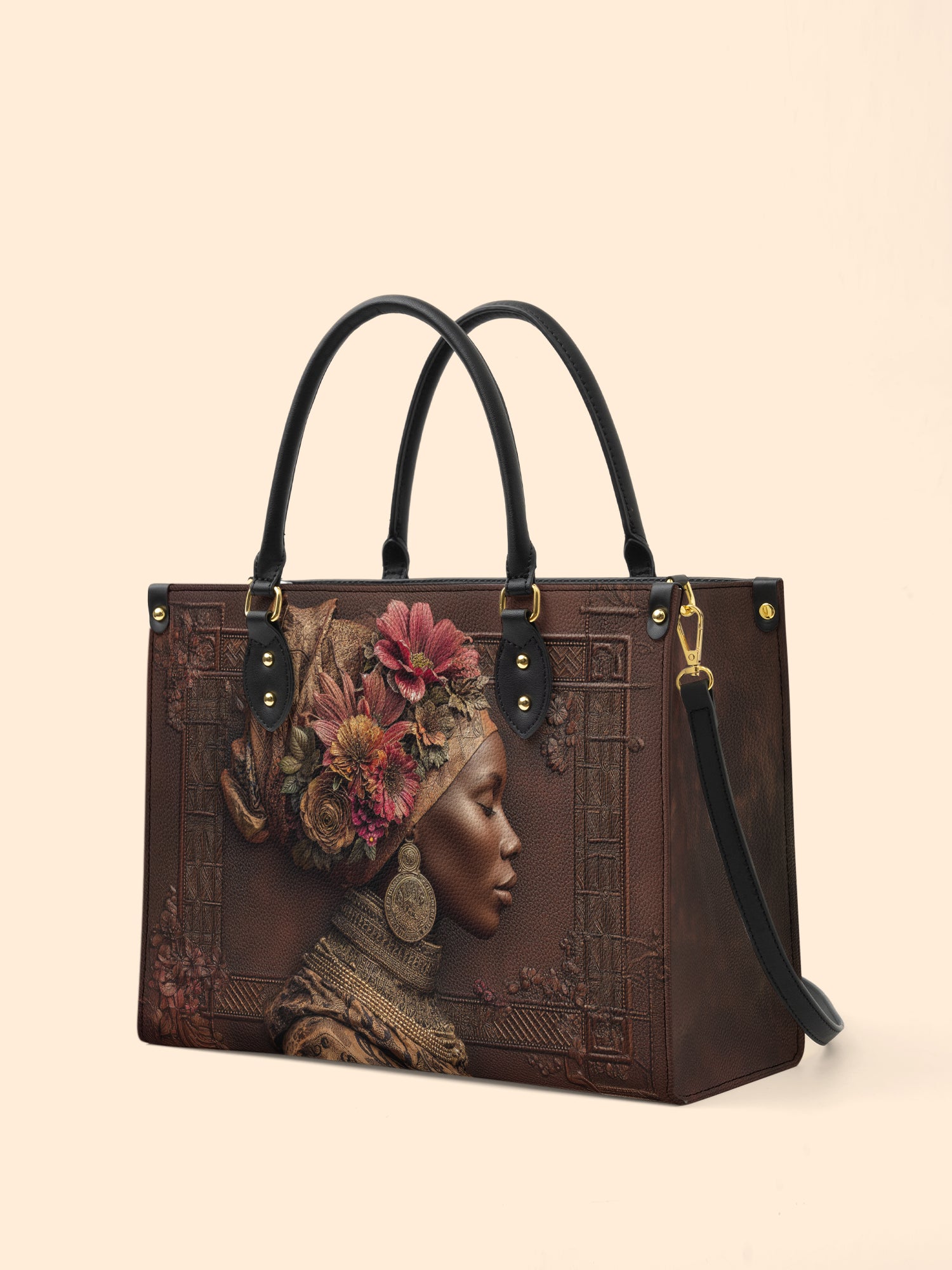 Earth Splendor Premium Leather Handbag QR0HH045