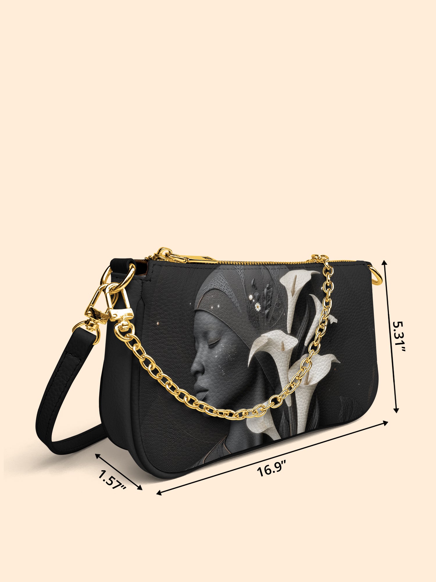 Lunar Silhouette Classic Zip Pochette QR0TD208