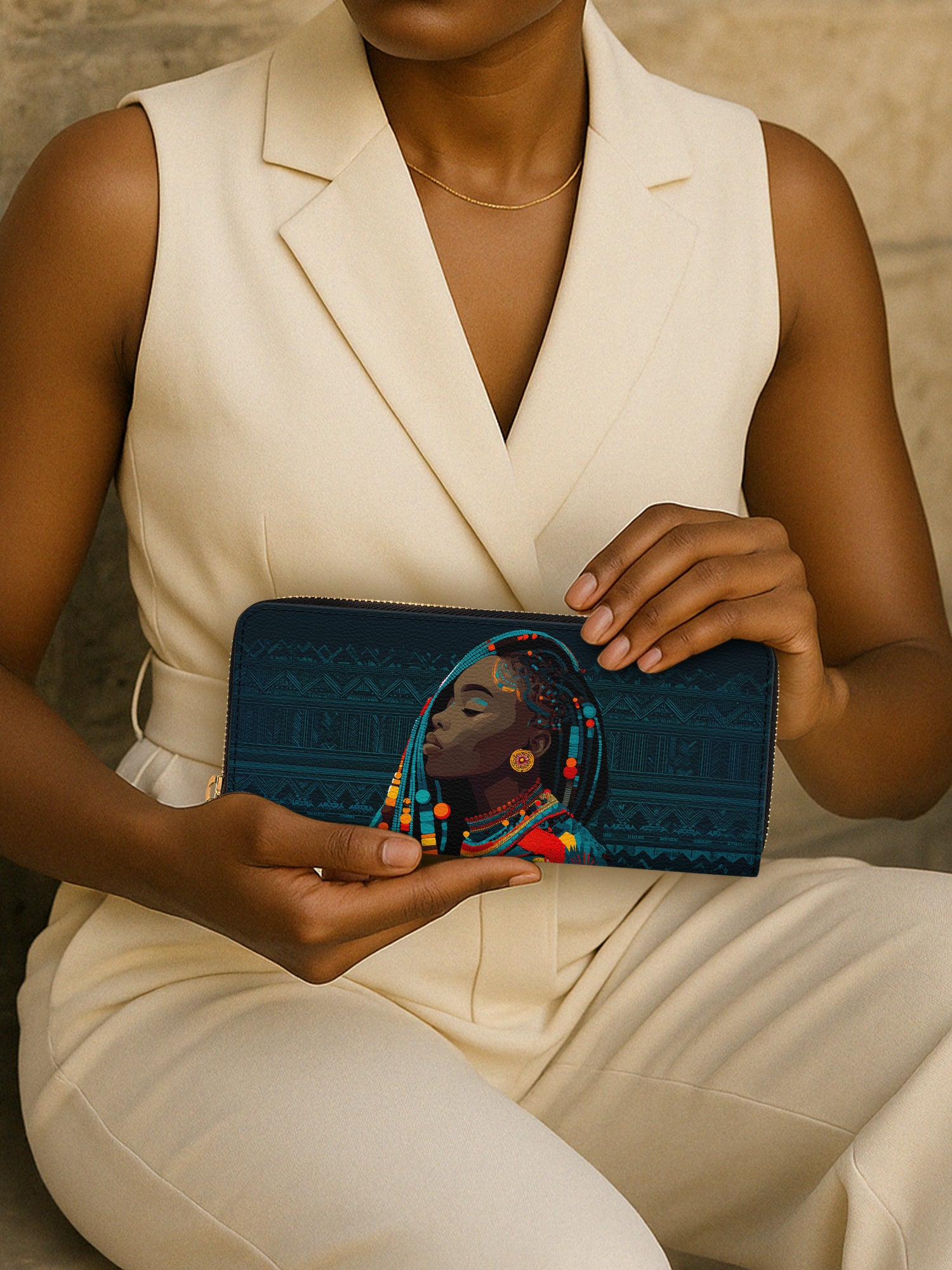 Soul Of Ubuntu Slimline Zippy Wallet QR0TV187