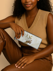 Luminous Bloom Slimline Zippy Wallet QR0TV119