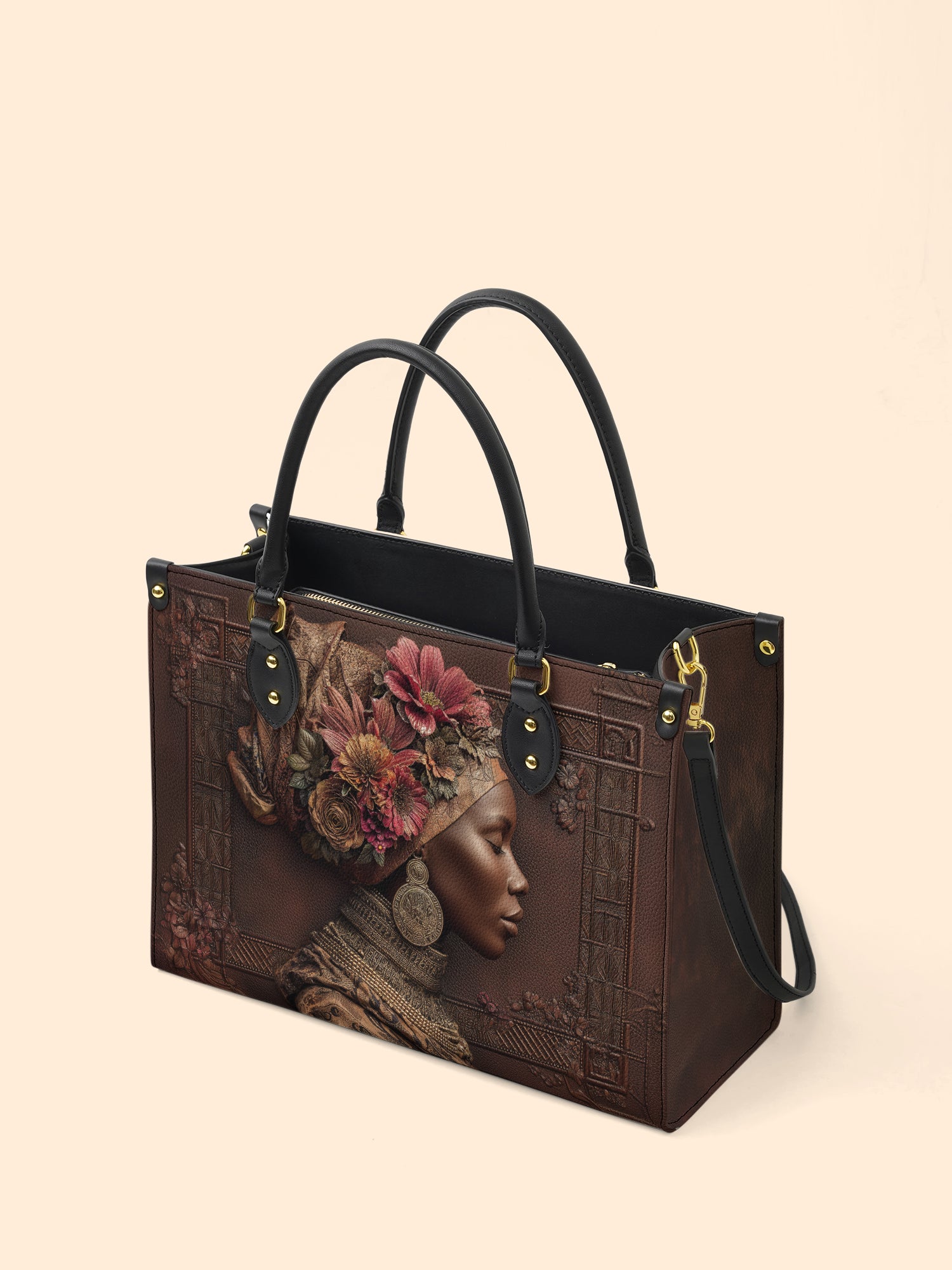 Earth Splendor Premium Leather Handbag QR0HH045