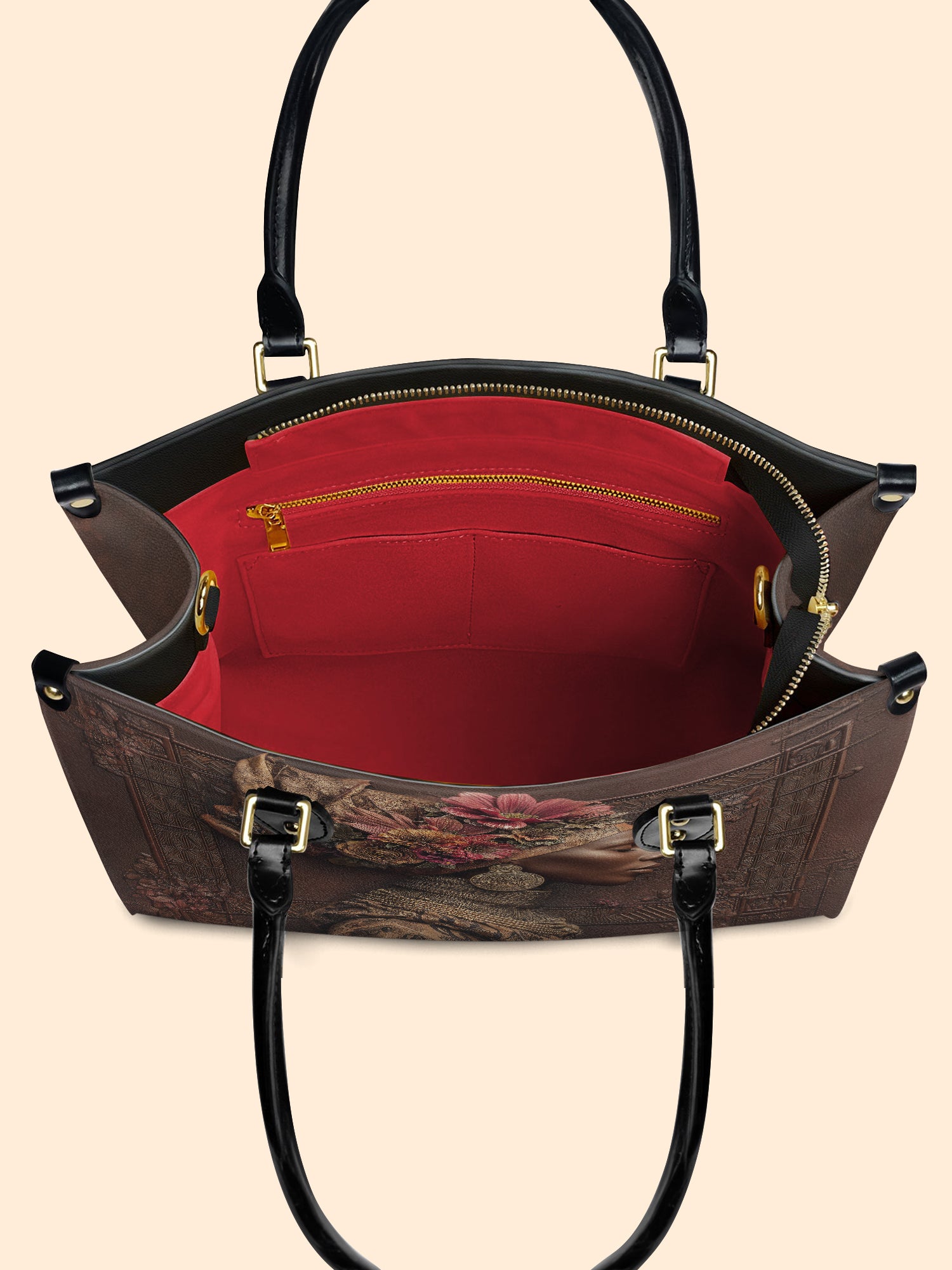 Earth Splendor Premium Leather Handbag QR0HH045