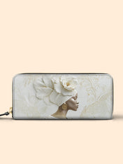 Luminous Bloom Slimline Zippy Wallet QR0TV119