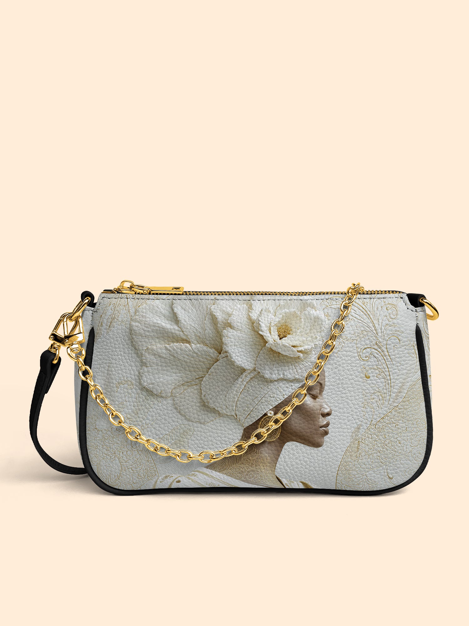 Luminous Bloom Classic Zip Pochette QR0TV120