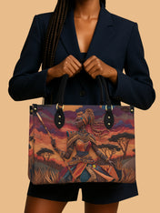 African Warrior Premium Leather Handbag QR0HH059