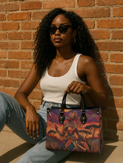 African Warrior Premium Leather Handbag QR0HH059