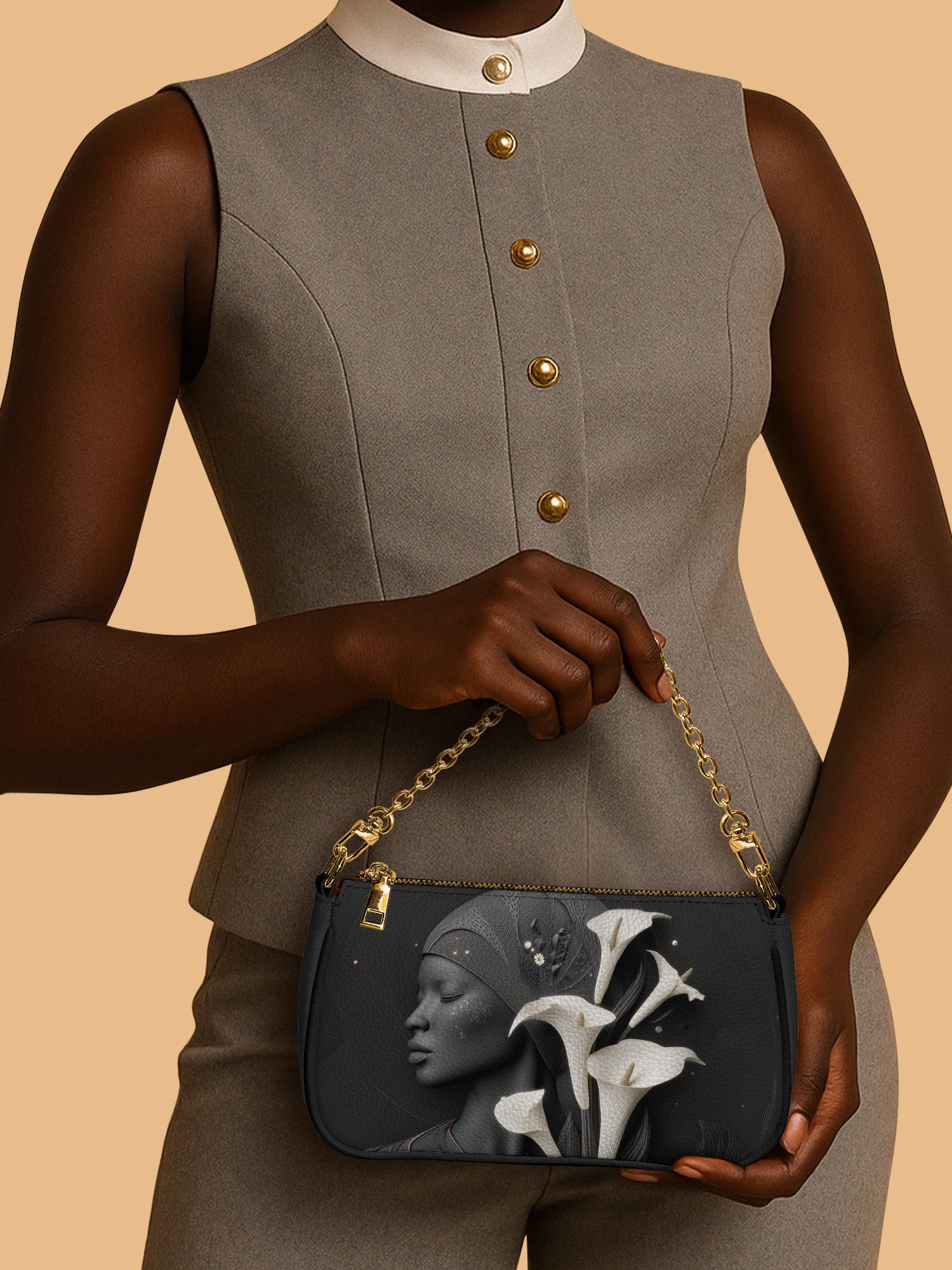 Lunar Silhouette Classic Zip Pochette QR0TD208