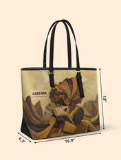 Literary Queen Sleek Leather Tote