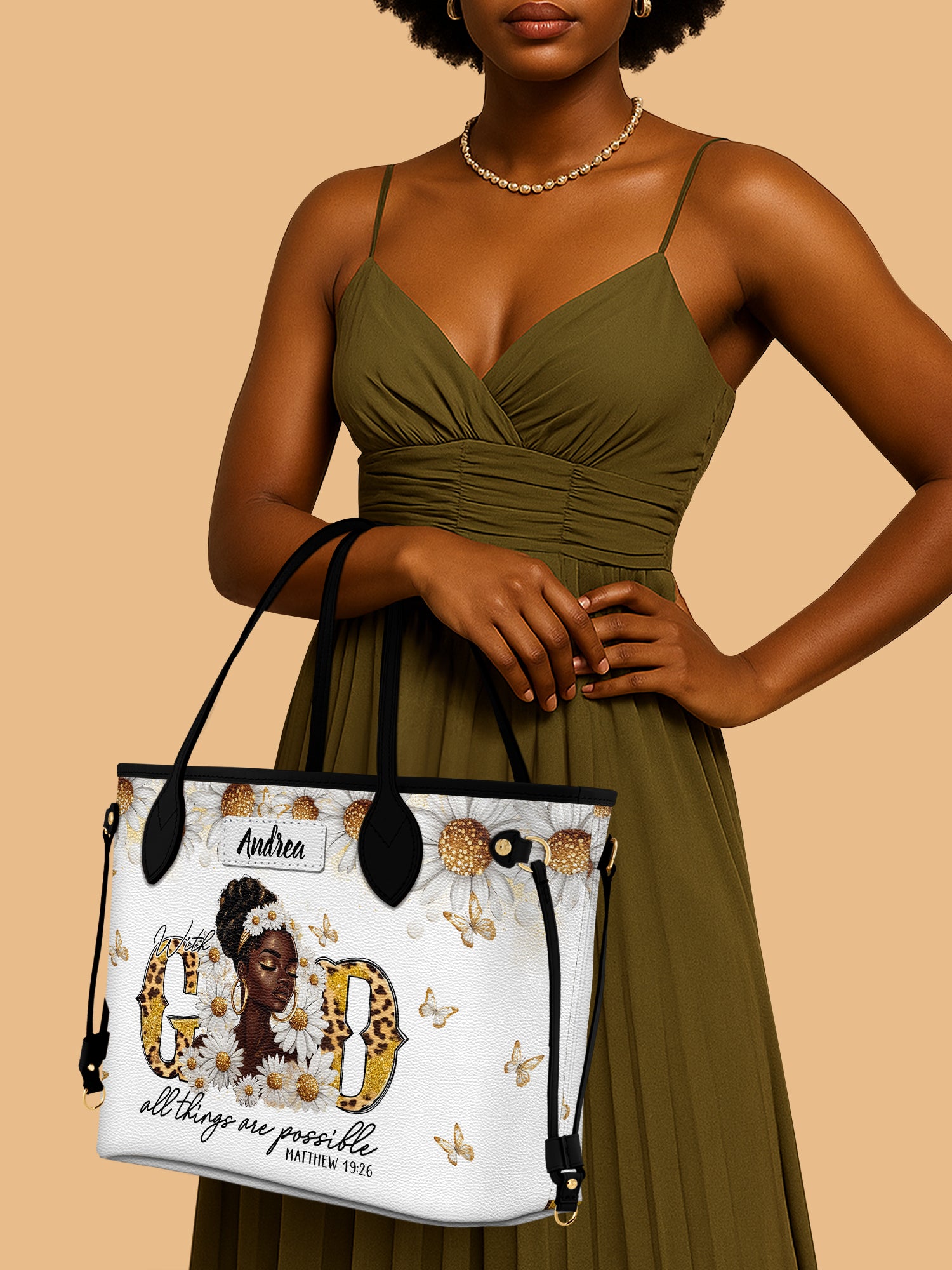 Golden Glow Grace Classic Shopper Tote