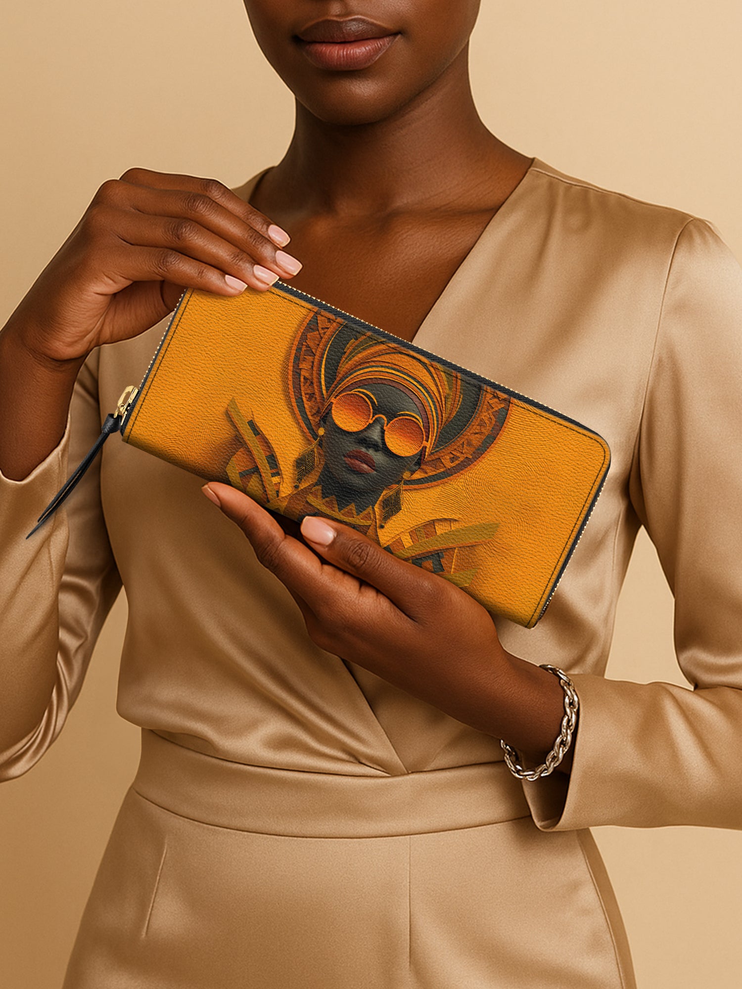 Dark Lens Slimline Zippy Wallet QR0TD305