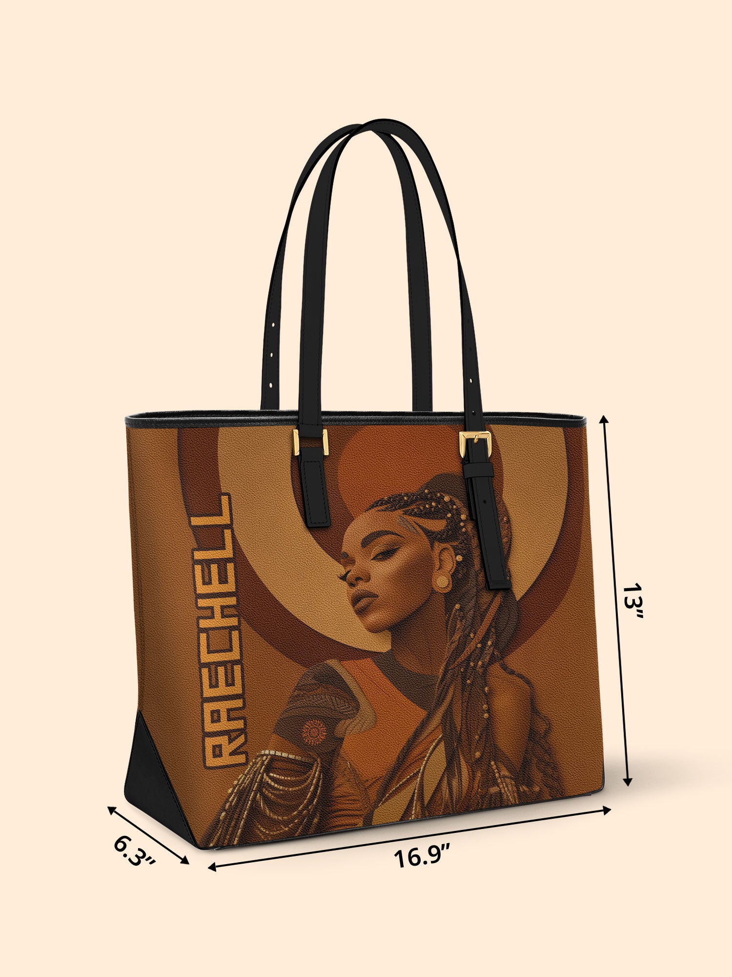 Empress of Locs Sleek Leather Tote
