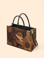 Golden Melanin Premium Leather Handbag QR0TD292