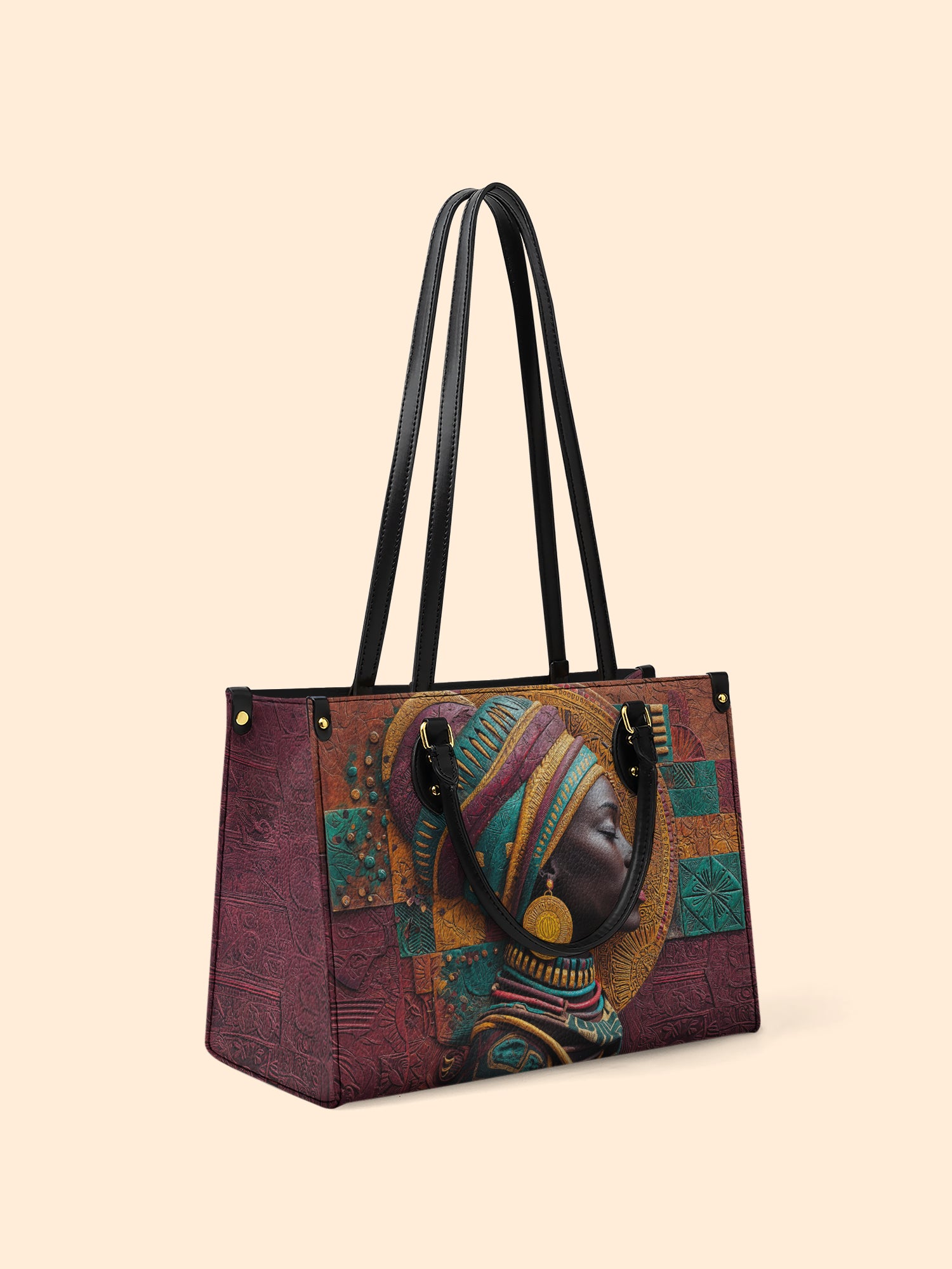 Patchwork Majesty Premium Leather Handbag QR0TV059