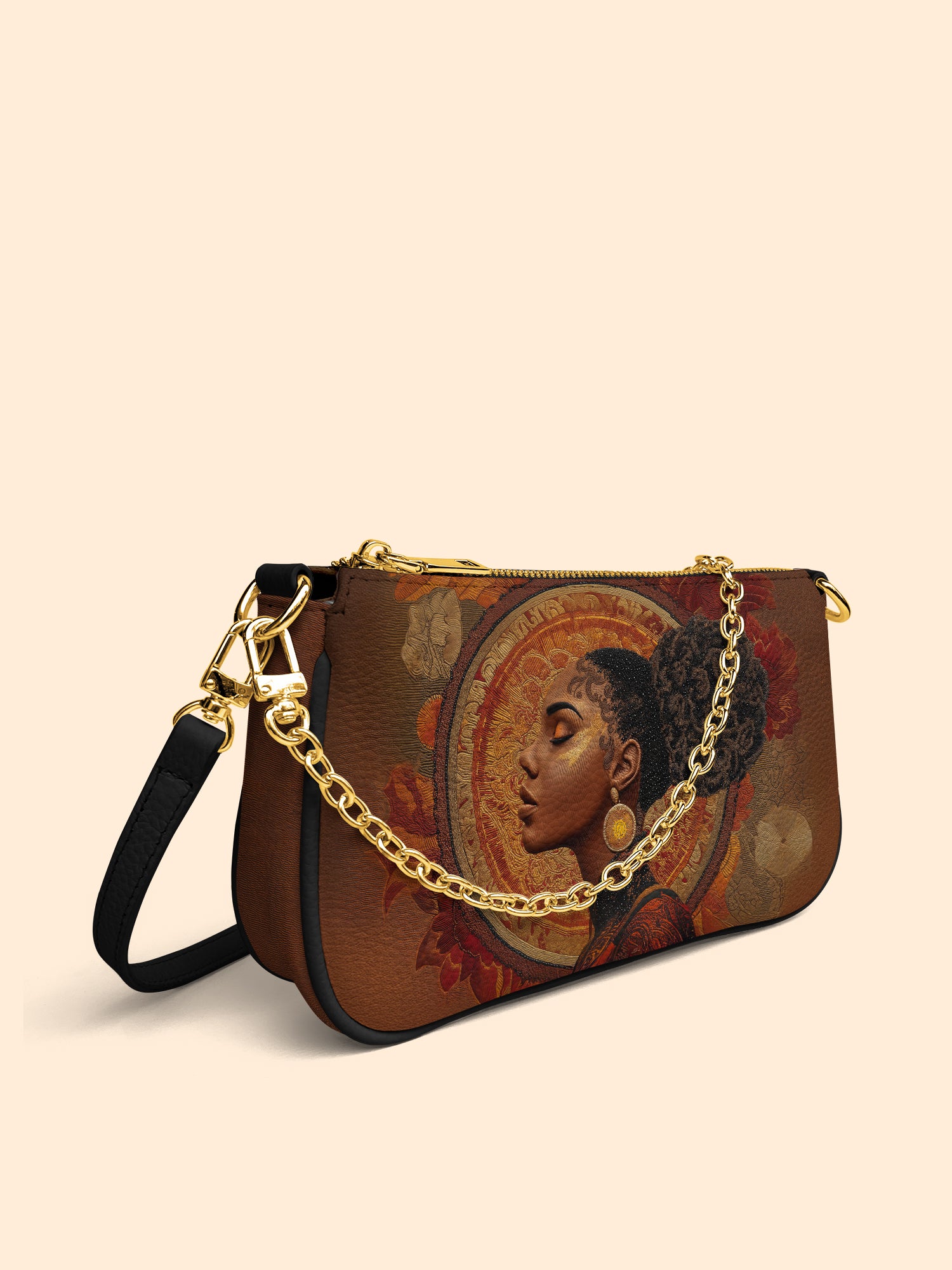 Mocha Sage Classic Zip Pochette QR0XD104