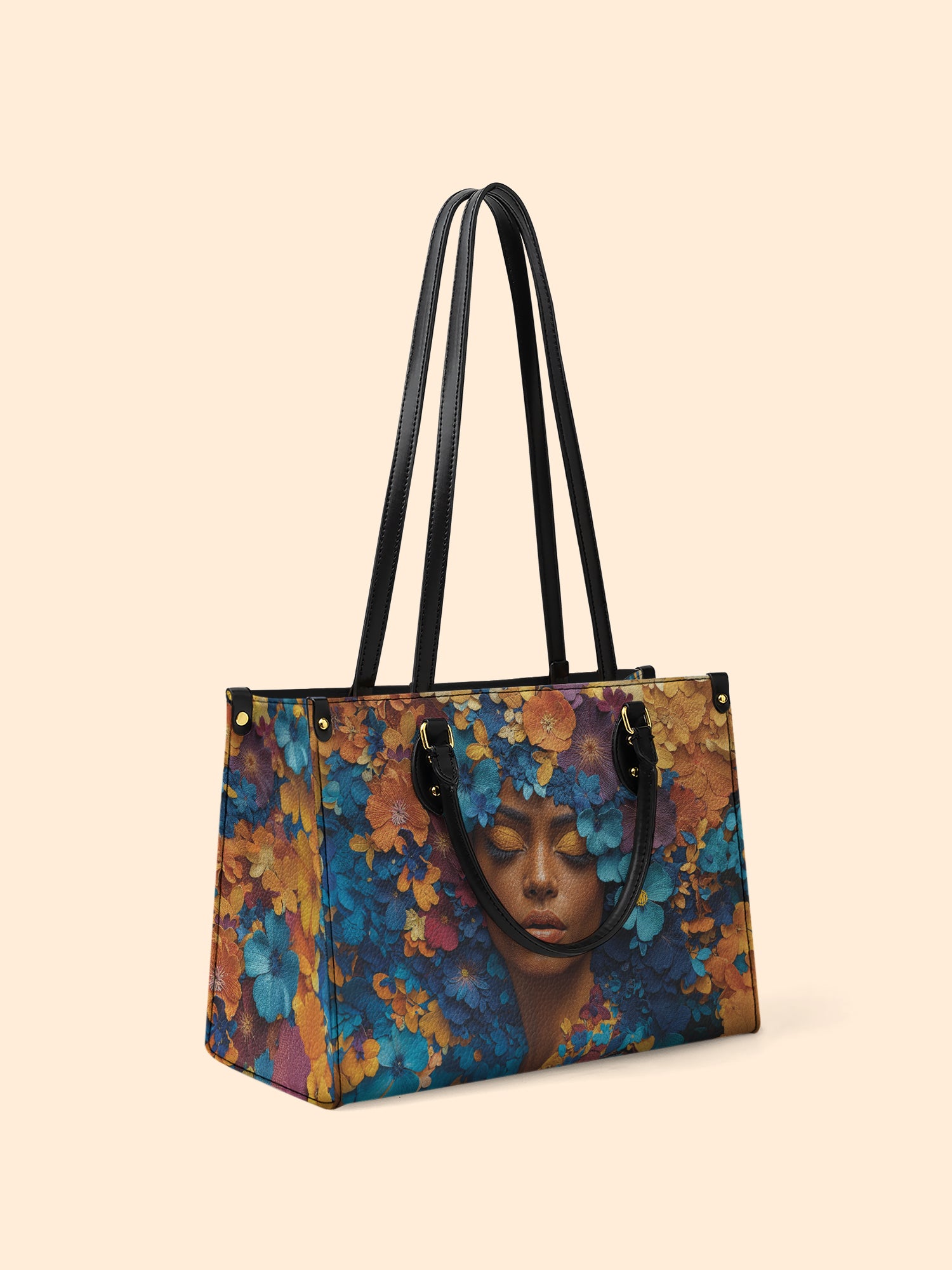 Floral Reverie Premium Leather Handbag QR0TD100