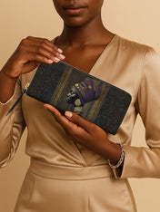 Golden Veil Slimline Zippy Wallet QR0TV166