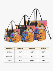 Black Classy Classic Shopper Tote