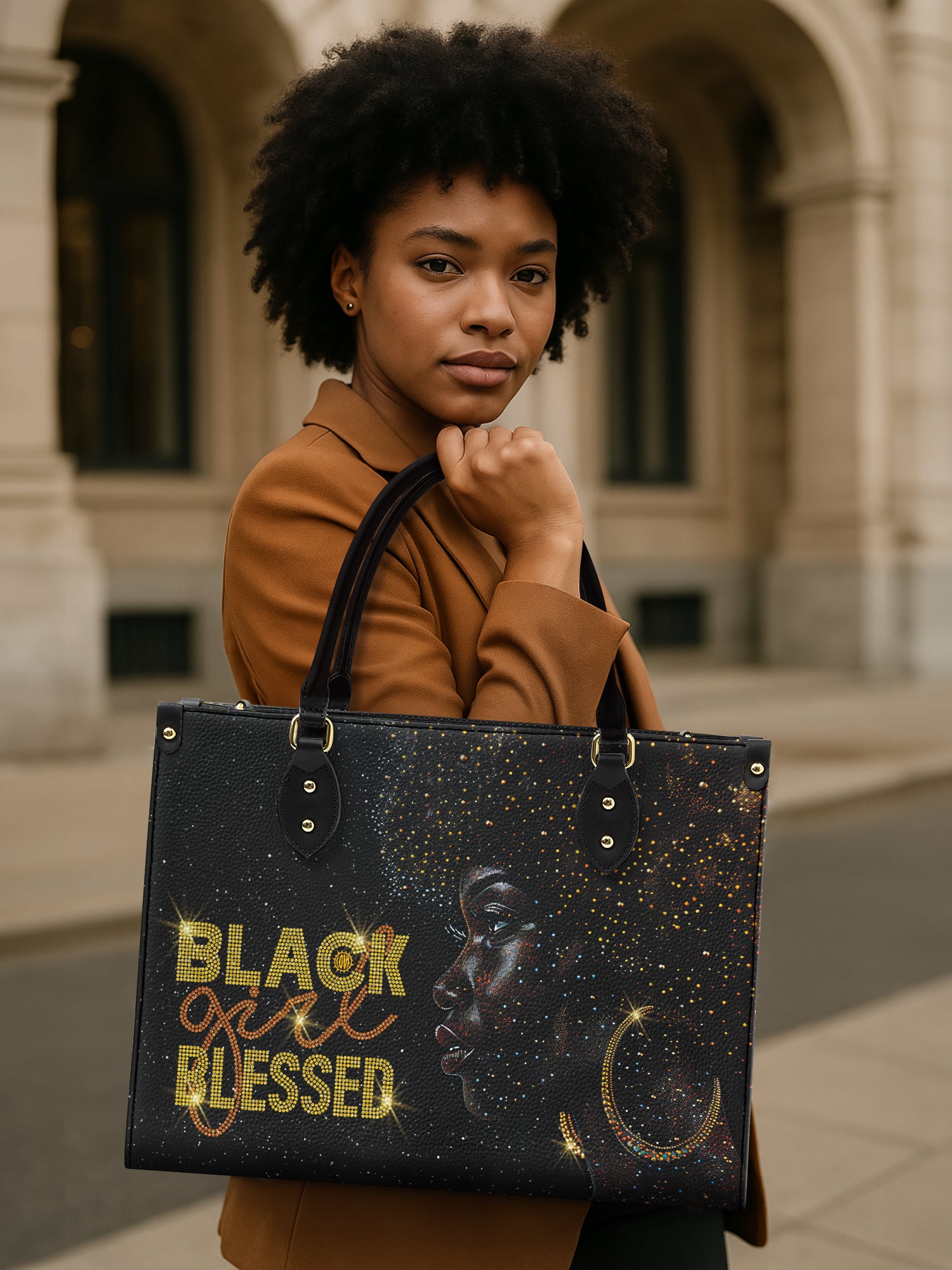 Blessed Woman Premium Leather Handbag QR0XD234