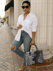 Ardora Leopard Premium Leather Handbag QR0XD464