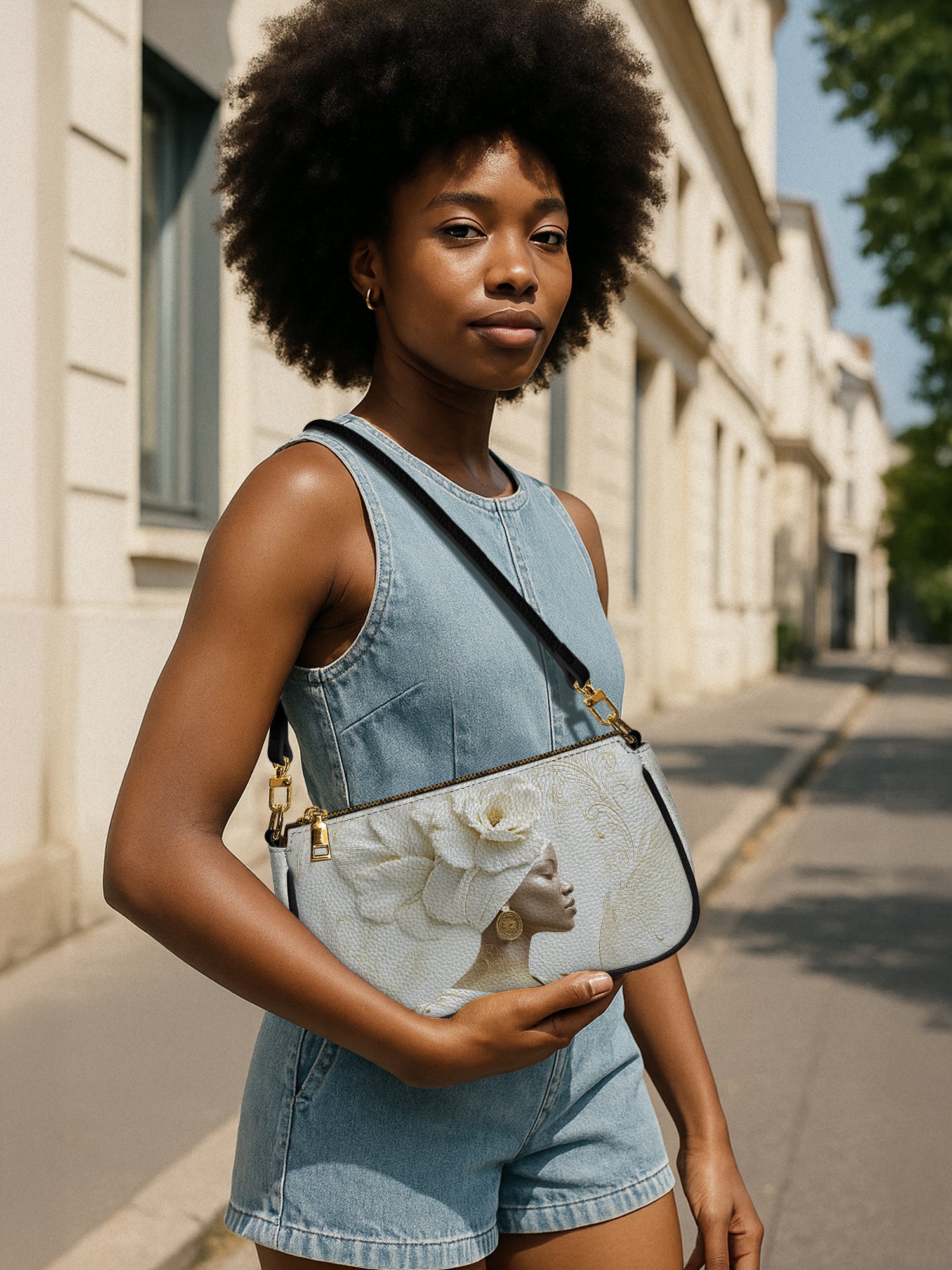 Luminous Bloom Classic Zip Pochette QR0TV120