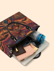 African Warrior Premium Leather Handbag QR0HH059
