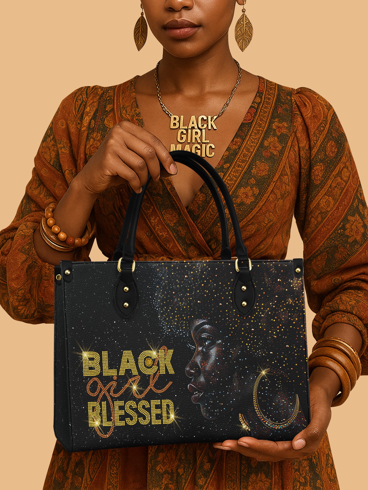 Blessed Woman Premium Leather Handbag QR0XD234