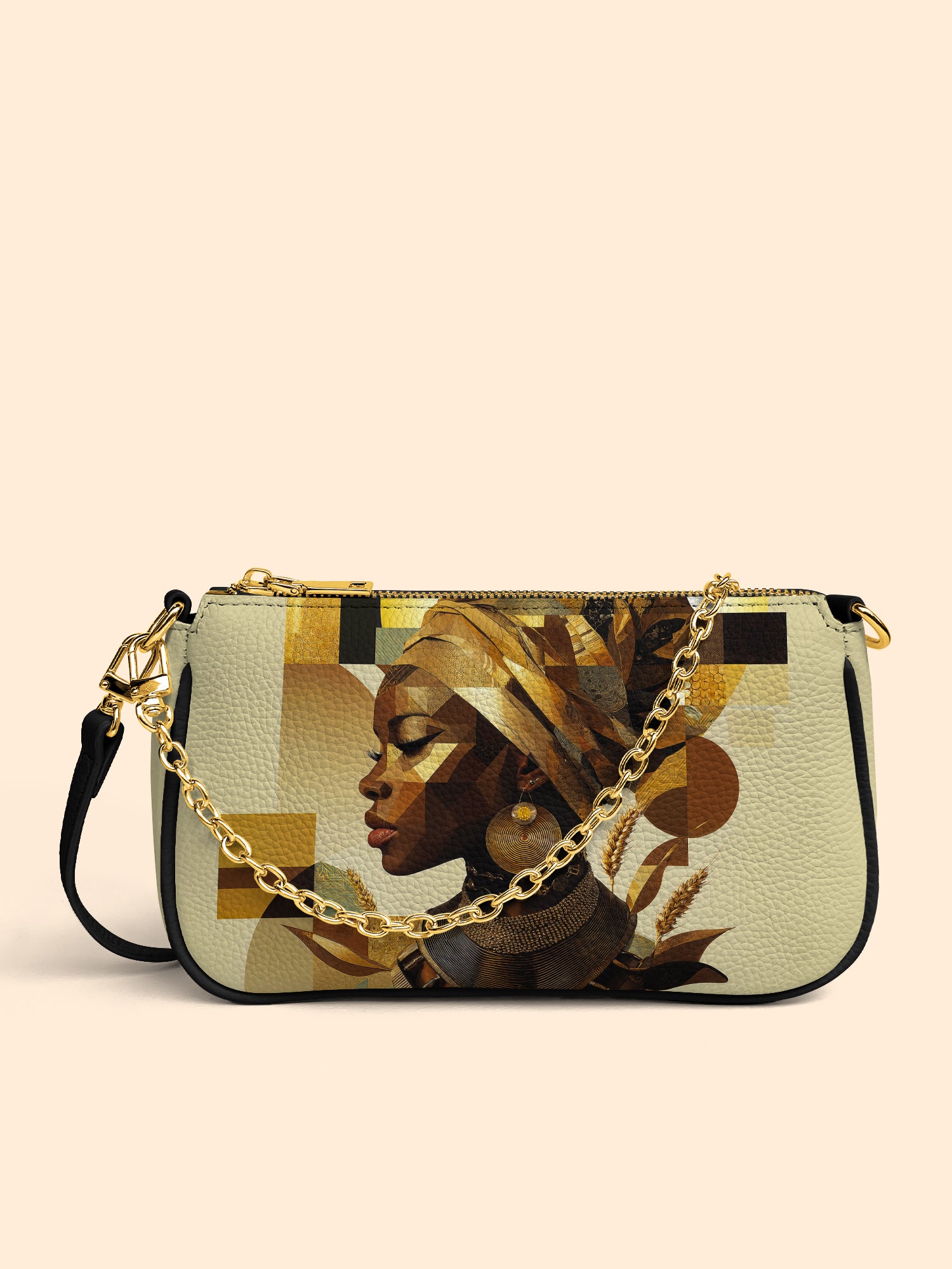 Golden Facets Classic Zip Pochette QR0TV046
