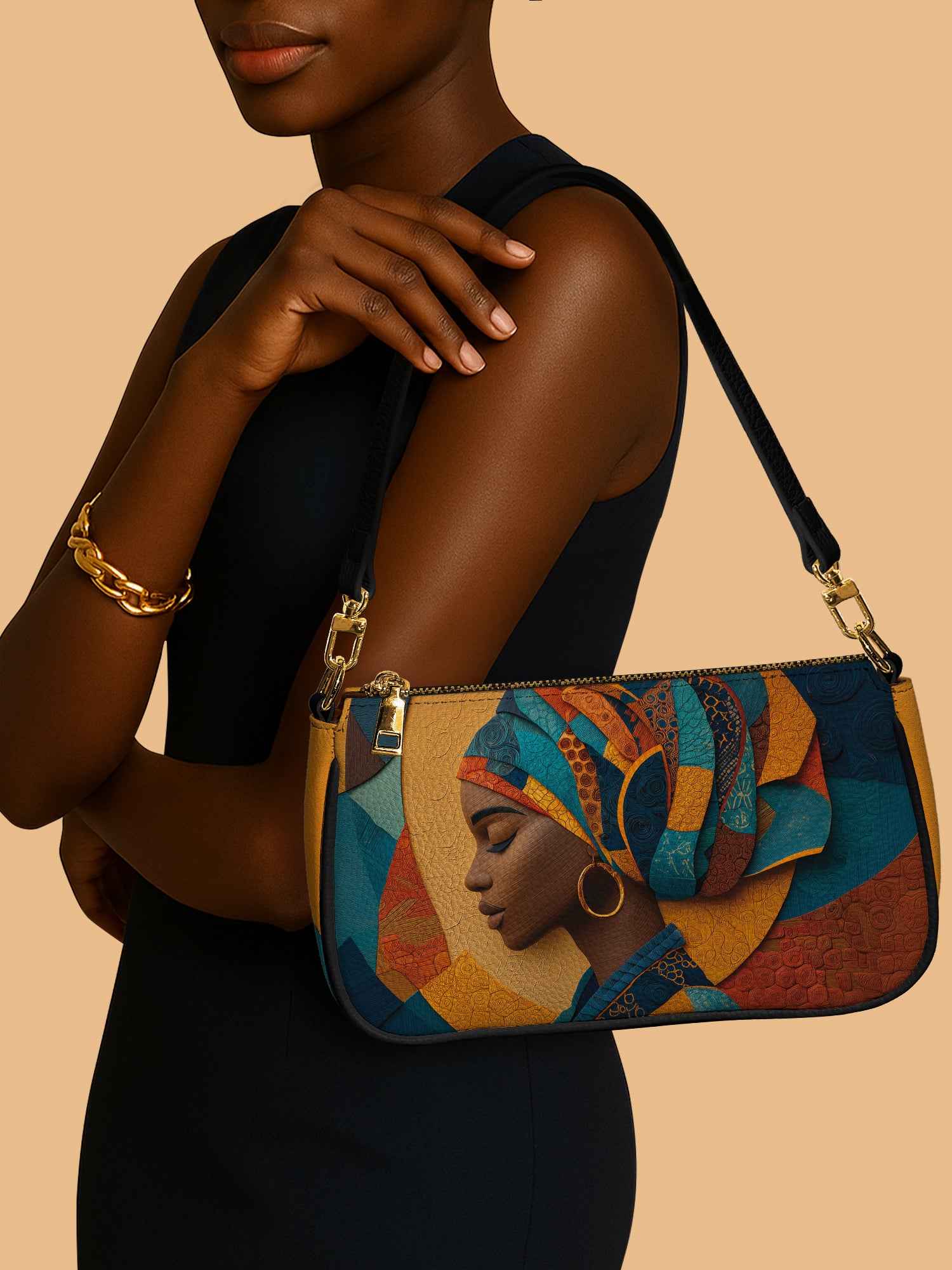 Melanated Muse Classic Zip Pochette QR0HH030