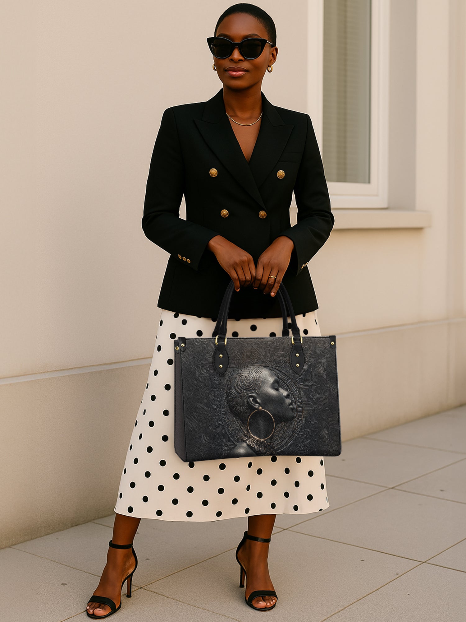 Onyx Soul Premium Leather Handbag QR0TD281